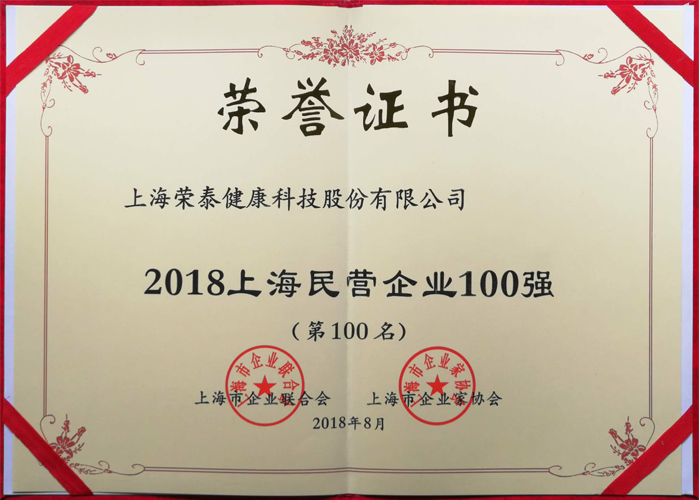 2018年上海民营企业100名